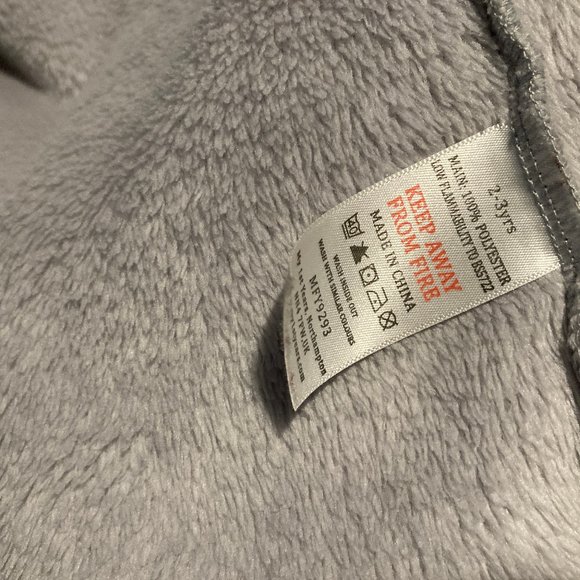 My 1st Years Made With Love 2-3Y Gray Fleece Robe - Picture 5 of 5